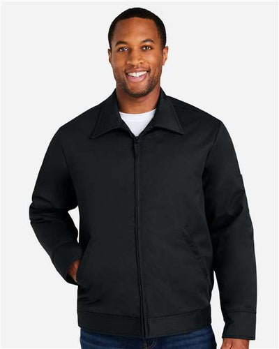 Harriton M721T Unisex Tall ClimaBloc Station Jacket - Black - model front