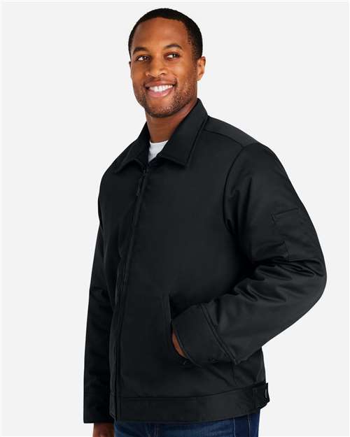 Harriton M721T Unisex Tall ClimaBloc Station Jacket - Black - model side