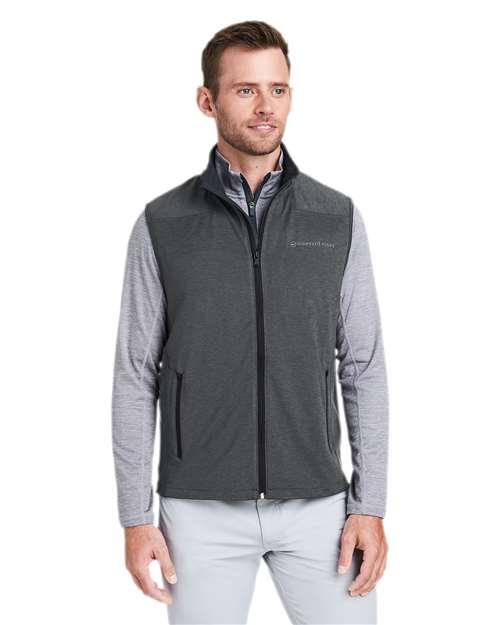 vineyard vines O001400 Men's On-The-Go Shep Vest - Jet Black - model front