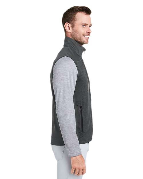 vineyard vines O001400 Men's On-The-Go Shep Vest - Jet Black - model side