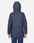 Core 365 CE725W Women's Inspire 3-in-1 Jacket with Insulated Liner - Classic Navy/ True Royal - model back