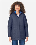 Core 365 CE725W Women's Inspire 3-in-1 Jacket with Insulated Liner - Classic Navy/ True Royal - model front