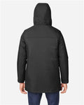 Core 365 CE725 Men's Inspire 3-in-1 Jacket with Insulated Liner - Black/ Carbon - model back