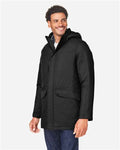 Core 365 CE725 Men's Inspire 3-in-1 Jacket with Insulated Liner - Black/ Carbon - model side