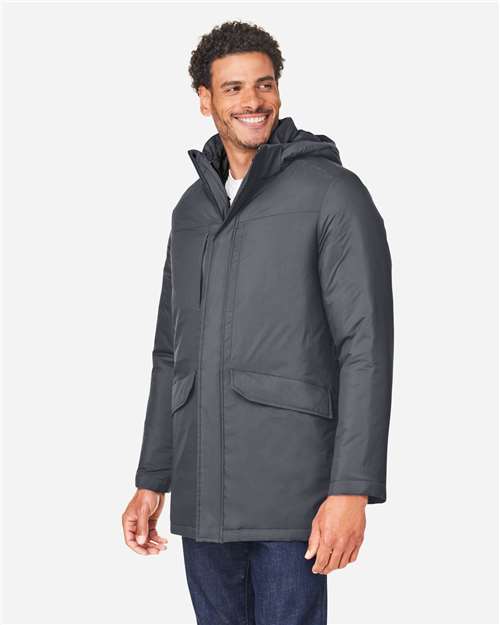 Core 365 CE725 Men's Inspire 3-in-1 Jacket with Insulated Liner - Carbon/ Black - model side