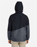 Core 365 CE710 Unisex Techno Lite Colorblock Windbreaker - Black/ Carbon - model back