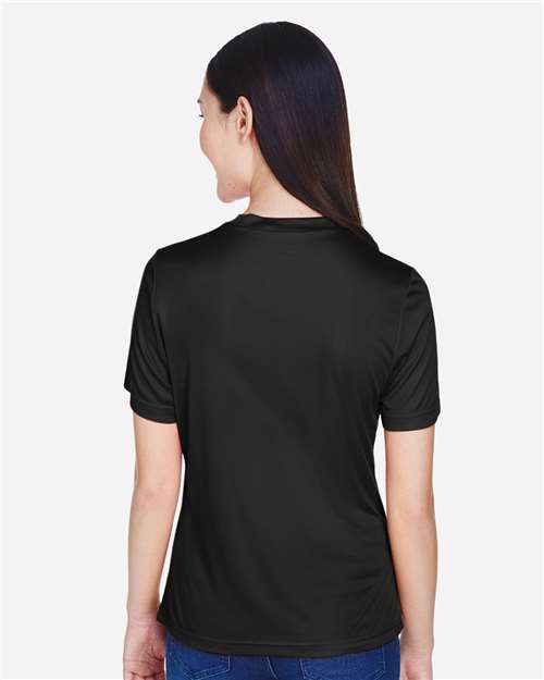 Team 365 TT11W Women's Zone Performance T-Shirt - Black - model back