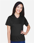 Team 365 TT11W Women's Zone Performance T-Shirt - Black - model front