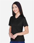 Team 365 TT11W Women's Zone Performance T-Shirt - Black - model side