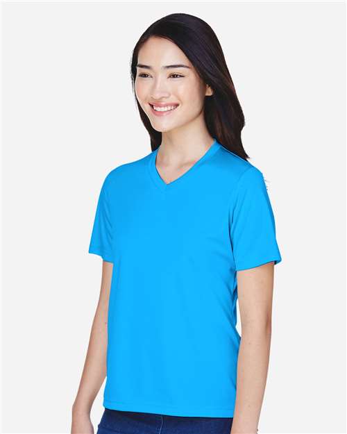 Team 365 TT11W Women's Zone Performance T-Shirt - Electric Blue - model side