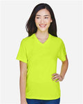 Team 365 TT11W Women's Zone Performance T-Shirt - Safety Yellow - model front