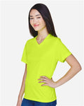 Team 365 TT11W Women's Zone Performance T-Shirt - Safety Yellow - model side