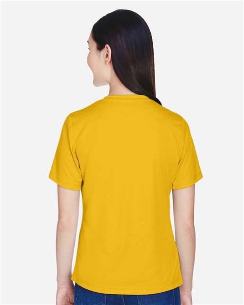 Team 365 TT11W Women's Zone Performance T-Shirt - Sport Athletic Gold - model back