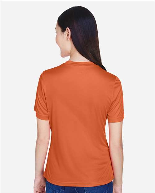 Team 365 TT11W Women's Zone Performance T-Shirt - Sport Burnt Orange - model back