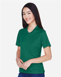 Team 365 TT11W Women's Zone Performance T-Shirt - Sport Forest - model side
