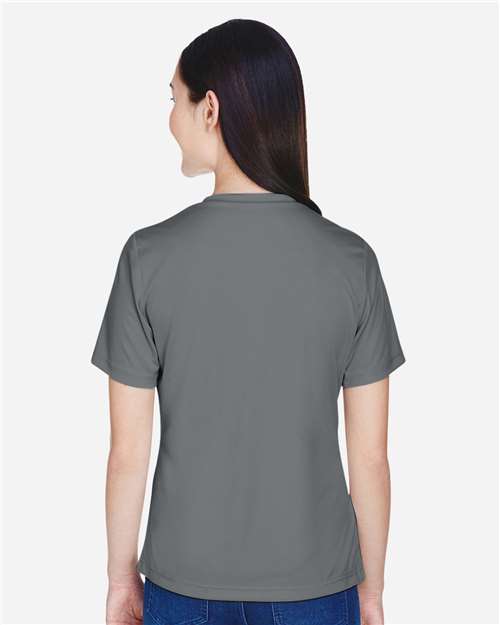 Team 365 TT11W Women's Zone Performance T-Shirt - Sport Graphite - model back