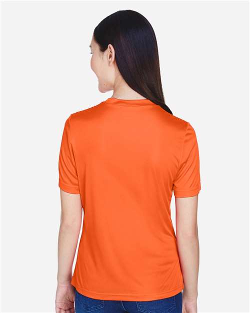 Team 365 TT11W Women's Zone Performance T-Shirt - Sport Orange - model back