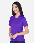 Team 365 TT11W Women's Zone Performance T-Shirt - Sport Purple - model side