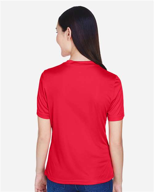 Team 365 TT11W Women's Zone Performance T-Shirt - Sport Red - model back