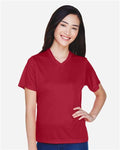 Team 365 TT11W Women's Zone Performance T-Shirt - Sport Scarlet Red - model front