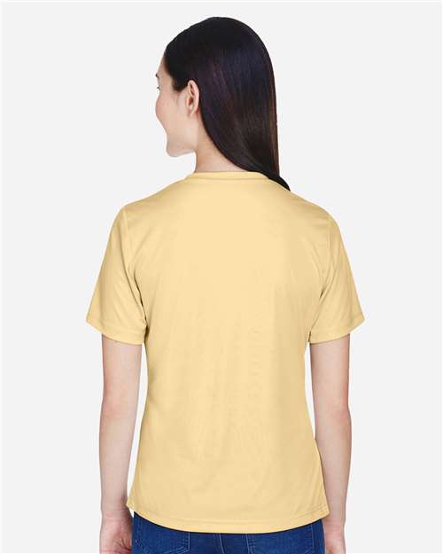Team 365 TT11W Women's Zone Performance T-Shirt - Sport Vegas Gold - model back