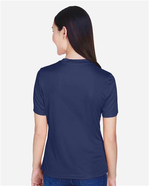 Team 365 TT11W Women's Zone Performance T-Shirt - Sport Dark Navy - model back