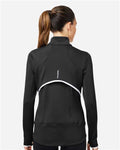 Zero Restriction L1022L Women's Sofia Quarter-Zip Pullover - Black - model back