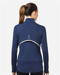 Zero Restriction L1022L Women's Sofia Quarter-Zip Pullover - Storm - model back