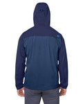 vineyard vines O001647 Men's On-The-Go Packable Rain Shell - Blue Blazer - model back