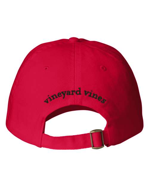 vineyard vines F001780 Baseball Cap - Light House Red - back