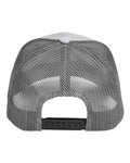 Team 365 TT802 Zone Sonic Heather Trucker Cap by Yupoong - Athletic Heather/ Sport Graphite - back
