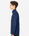 Team 365 TT31Y Youth Zone Performance Quarter-Zip Pullover - Sport Dark Navy - model side