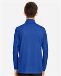 Team 365 TT31Y Youth Zone Performance Quarter-Zip Pullover - Sport Royal - model back