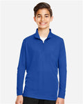 Team 365 TT31Y Youth Zone Performance Quarter-Zip Pullover - Sport Royal - model front
