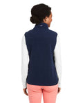 vineyard vines O001412 Women's Harbor Fleece Vest - Vineyard Navy - model back