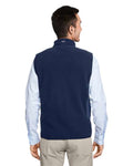 vineyard vines O001401 Men's Harbor Fleece Vest - Vineyard Navy - model back