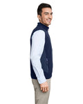 vineyard vines O001401 Men's Harbor Fleece Vest - Vineyard Navy - model side