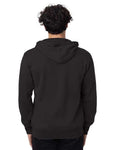econscious EC5650 Unisex Heritage Full-Zip Hooded Sweatshirt - Black - model back