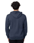 econscious EC5650 Unisex Heritage Full-Zip Hooded Sweatshirt - Pacific - model back