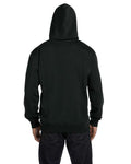 econscious EC5500 Unisex Heritage Hooded Sweatshirt - Black - model back