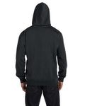 econscious EC5500 Unisex Heritage Hooded Sweatshirt - Charcoal - model back