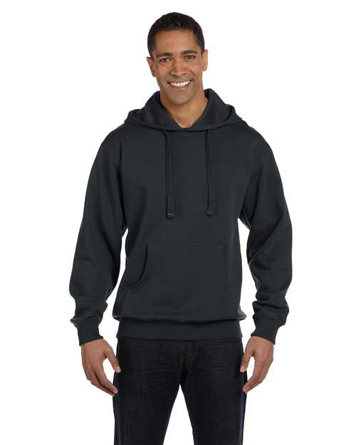 econscious EC5500 Unisex Heritage Hooded Sweatshirt - Charcoal - model front