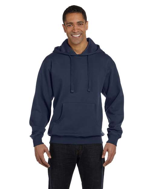econscious EC5500 Unisex Heritage Hooded Sweatshirt - Pacific - model front