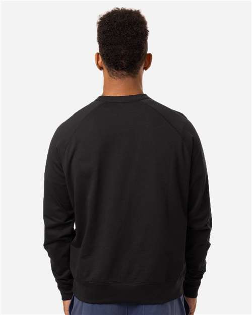econscious EC5200 Unisex Motion Crewneck Sweatshirt - Black - model back