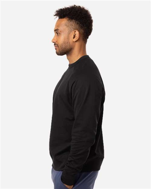 econscious EC5200 Unisex Motion Crewneck Sweatshirt - Black - model side