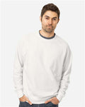econscious EC5200 Unisex Motion Crewneck Sweatshirt - White - model front