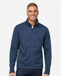Marmot M16223 Men's Drop Line Fleece Jacket - Arctic Navy Heather - model front