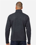 Marmot M16223 Men's Drop Line Fleece Jacket - Black Heather - model back