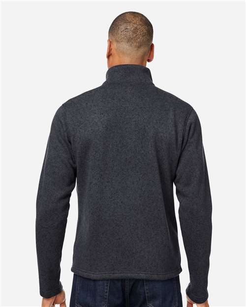Marmot M16223 Men's Drop Line Fleece Jacket - Black Heather - model back