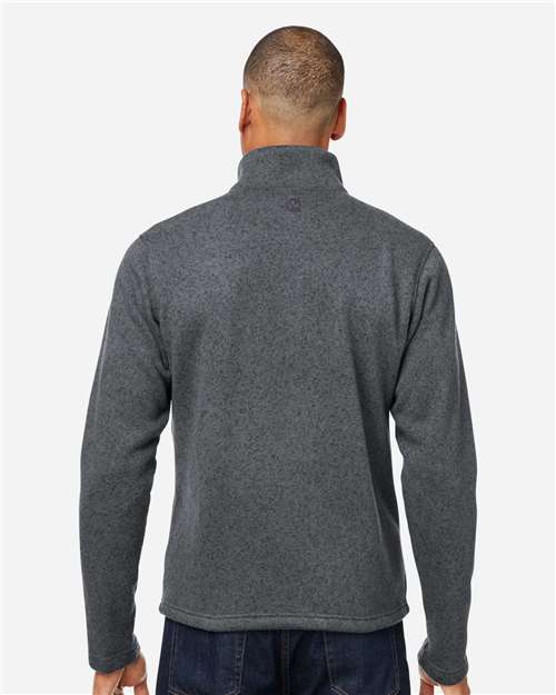 Marmot M16223 Men's Drop Line Fleece Jacket - Steel Onyx Heather - model back